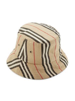 Burberry Plaid Check Bucket Hat on SALE 